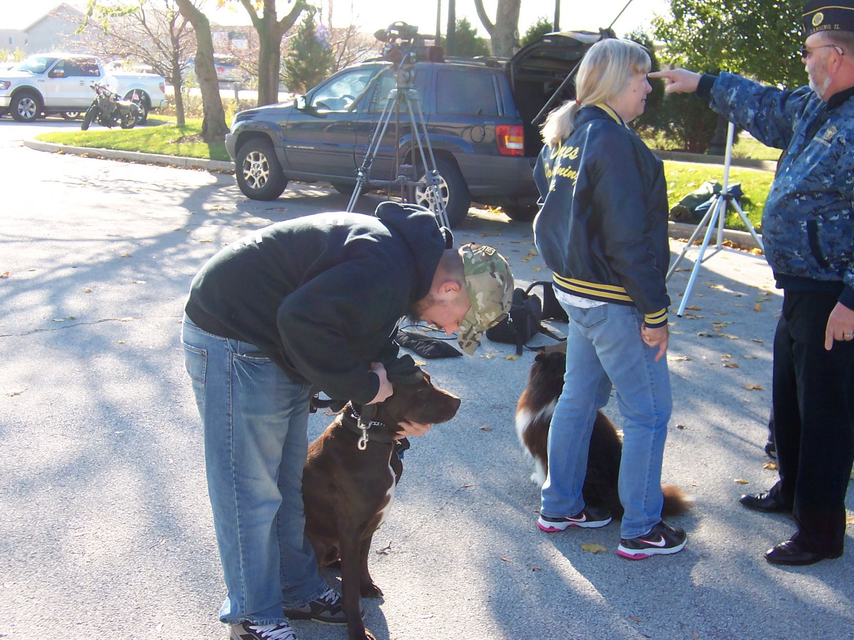 Dogs offer vets 'buddy,' calming influence